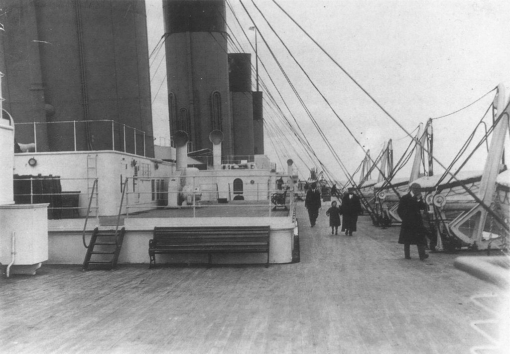 Titanic's boat deck
